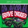 Monster Jam Grave Digger French Terry Racing Zip Up Coverall Infant to Big Kid - 3 of 4