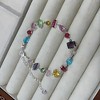 Confetti CZ Tennis Bracelet for Women 8.5" White Gold Plated Colorful Cubic Zirconia - 3 of 4