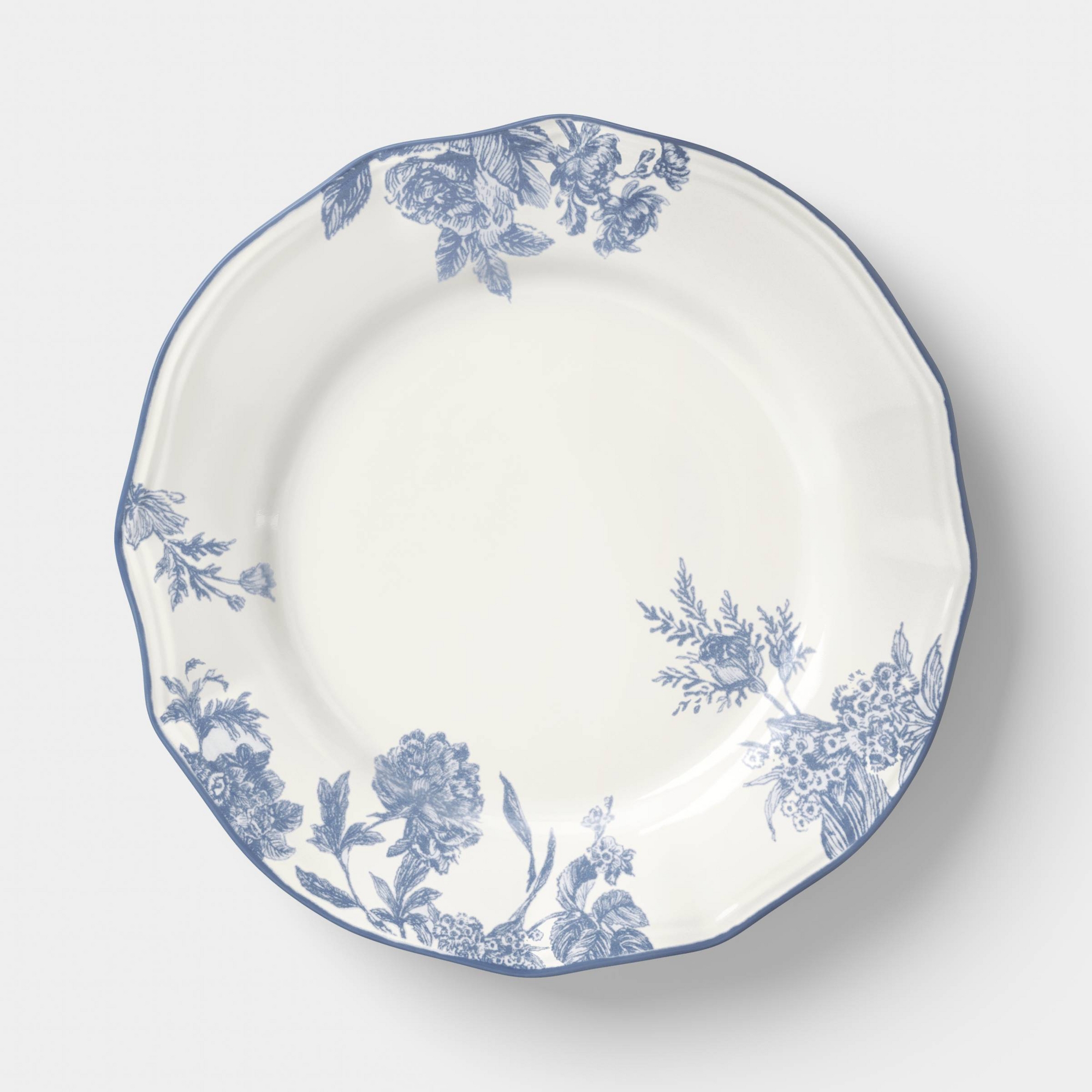 Stoneware Legacy Heirloom Salad Plate Blue Floral Toile - Threshold™