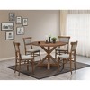 Carolina Living Diana Dining Chair - Set of 2 - Vintage Honey - Linen Upholstery - 2 of 4