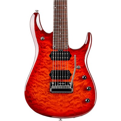 Ernie Ball Music Man John Petrucci 7 JP7 Quilt Maple Top Rosewood Fingerboard Electric Guitar Dragon's Blood