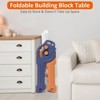 Foldable Toddler Easel, Building Block Table, Water Table Kitchen Table, Dry Erase Board Magnetic Whiteboard, Kids Art Easel - 3 of 4