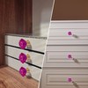Unique Bargains Crystal Cabinet Knobs with Screw for Cupboard Wardrobe 2 Pcs - 4 of 4