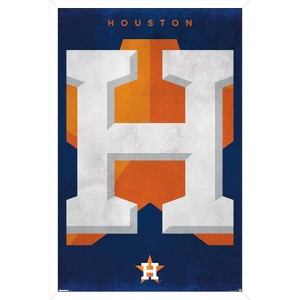 Trends International MLB Houston Astros - Logo 25 Framed Wall Poster Prints - 1 of 4