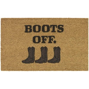 Balta Rugs 1'5"x2'5" Boots Off Cowboy Natural Papilio Coir Doormat - 1 of 4