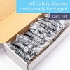 Aqulius 24 Pack Tinted Safety Glasses Shaded Sunglasses UV Resistant for Construction, Outdoor Work, Shooting - 3 of 4