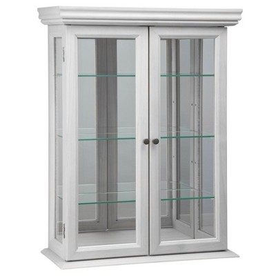 Photo 1 of Design Toscano Country Tuscan Hardwood Wall Curio Cabinet: Ebony Black Finish