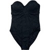 Betsey Johnson Womens' One-Piece V-Neck, Bandeau or Underwire Swimsuits - 3 of 4