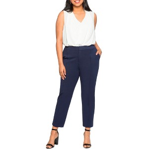 ELOQUII Women's Plus Size The Ultimate Stretch Slim Leg Pant - 1 of 4