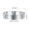 Unique Bargains Stainless Steel Seamless Nonstick Mirror Coating Round Cake Ring 4 Pcs - 2 of 4