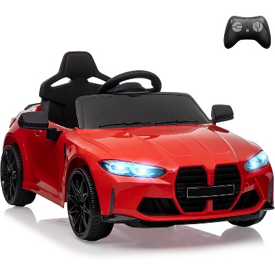 12V Kids Electric Ride-On Sports Car with Remote Control, 3 Speeds, LED Lights, Opening Doors, Battery Powered Toy Car for Toddlers Ages 3-7