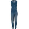 VENUS Womens Denim Utility Jumpsuit - 4 of 4
