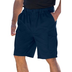 Boulder Creek by KingSize Men's Big & Tall Renegade 9" Full Elastic Waist Cargo Shorts - 1 of 4