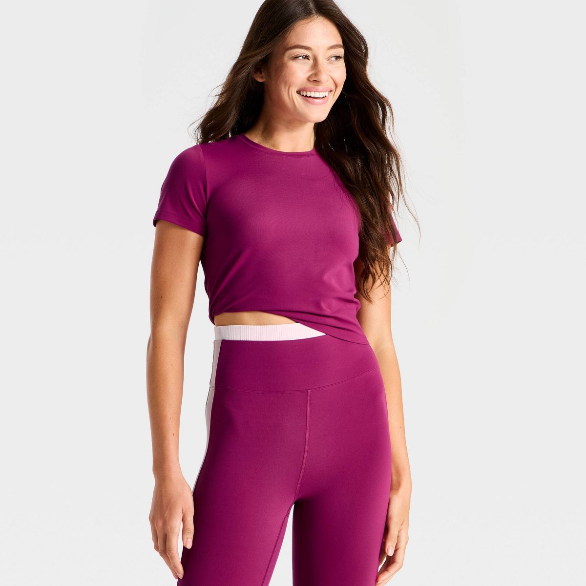 Women's Short Sleeve Everyday Soft Open Back T-Shirt - All In Motion™ - thumbnail 9