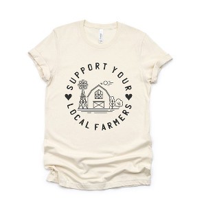 Simply Sage Market Women's Support Farmers Barn Short Sleeve Graphic Tee - 1 of 3
