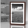 Americanflat 11x17 Picture Frame in Mahogany - Displays 9x15 With Mat and 11x17 Without Mat - Set of 5 Frames with Sawtooth Hanging Hardware - 3 of 4