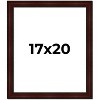 PosterPalooza | Distressed Brown Picture Frame - UV Acrylic, Foam Board Backing, Hanging Hardware - 2 of 4