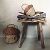 Hand Bag Rattan Storage Acorn Basket With Lid, Cute Handcrafted Organizer Gift Decoration, Artwork Wicker Newborn Photography Accessories Acorn - 3 of 4