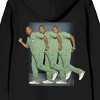 Scrubs Turk Poster Art Long Sleeve Zip-Up Women's Black Hooded Sweatshirt - 4 of 4