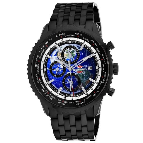 Seapro Men's Meridian World Timer GMT Blue Dial Watch - SP7322 - image 1 of 1