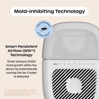 Canopy Mist Free Evaporative 4 in 1 Humidifier with Settings, Optional Night Light, White Noise Machine & Aroma Diffusion, 2.5ltr - White — detail 2
