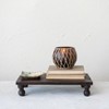 Storied Home Glass Votive Holder with Woven Rattan Sleeve, Brown and Natural - 3 of 4