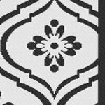 black, white gourd border