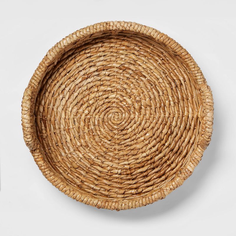Chunky Seagrass Woven Serving Tray Beige/Cream - Threshold&#8482;, 3 of 4