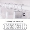 Vintage Landscape Polyester Shower Curtain With Hooks - Water-Resistant, Machine Washable - 4 of 4
