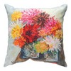 Mums 18" Climaweave Pillow – Indoor Outdoor Floral Accent by Manual Woodworkers and Weavers - 3 of 3