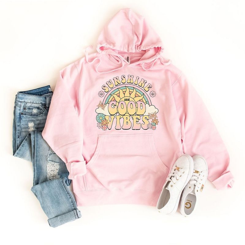 Simply Sage Market Women's Graphic Hoodie Good Vibes Summer, 2 of 3