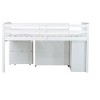 NicBex Twin Size Loft Bed with Pull-Out Desk Wooden Bed Frame with Shelves, Cabinet, Drawers, Ladder and Guardrail, No Box Spring Required - 4 of 4