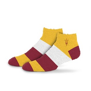 NCAA Arizona State Sun Devils Neapolitan Stride Fuzzy Socks - 1 of 3