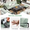 COWLOWN 7 Piece Green Aluminum Outdoor Furniture Set, Contemporary Sofa Set with Conversation Pieces for Lawn, Deck and Backyard Use - 2 of 4