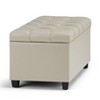 NicBex 33.3" Storage Bench Rectangle Footstool Small Ottoman Bench for Bedroom, Entryway - 3 of 4