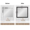 Amanti Art Mirror Makeover Bathroom Mirror Frame Border Kit - Fully Assembled Peel and Stick Frame - Mirror NOT Included - Furniture Espresso Trim - 4 of 4