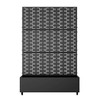 Dovelina Iron Black Arch Mobile Planters Planting Box Trellis for Climbing Plants - 2 of 4