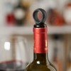 True Locking Bottle Stoppers with Key - Stainless Steel and Silicone Wine Topper Seal Set of 3 with Key - Dishwasher Safe, Black Finish - 4 of 4