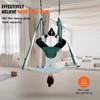 VEVOR Aerial Yoga Swing Set, 2.7 Yards Yoga Hammock Hanging Swing Aerial Sling Inversion Fly Kit Trapeze Inversion Equipment, Green/White - 3 of 4