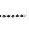 EVERLY JEWELRY |Men's 5-8mm Cultured Freshwater Black and White Pearl Necklace Sterling Silver Clasp - 20 in. - 2 of 3