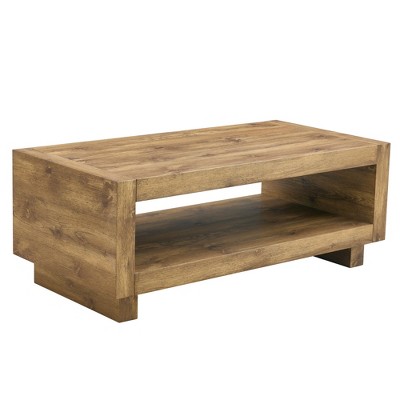 Dolonm Modern Minimalist MDF Coffee Table with Storage, 47.2" L x 23.6" W x 18" H,Mid-Century Design for Living Room