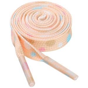 INSPIRE CHIC Flat Colorful Polka Dot Shoelaces for Sneakers 1 Pair - 1 of 4