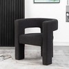 KINWELL 28" Wide Boucle Upholstered Square Armchair - 4 of 4