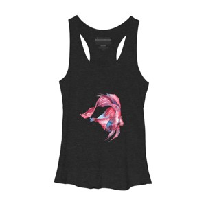Women's Design By Humans Betta Fish By GisaPizzatto Racerback Tank Top - 1 of 3