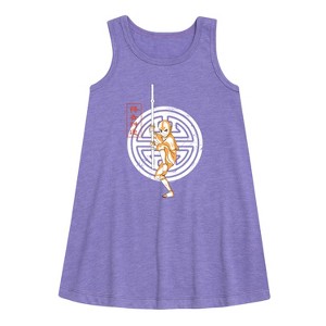 - Avatar: The Last Airbender - Aang Crest Graphic Sleeveless Aline Dress - 1 of 4