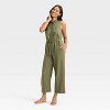 Women's Button-Front Jumpsuit - Universal Thread™ - 3 of 3