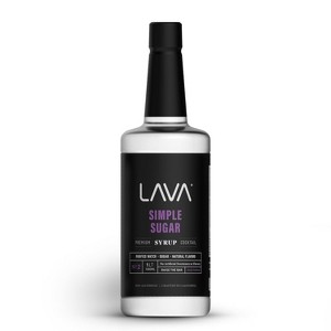 LAVA Premium Simple Syrup for Cocktails, 33.8oz (1-Liter) Made with 100% Sugar, No Artificial Sweeteners, Flavors, or Colors. (1-Pack) - 1 of 1