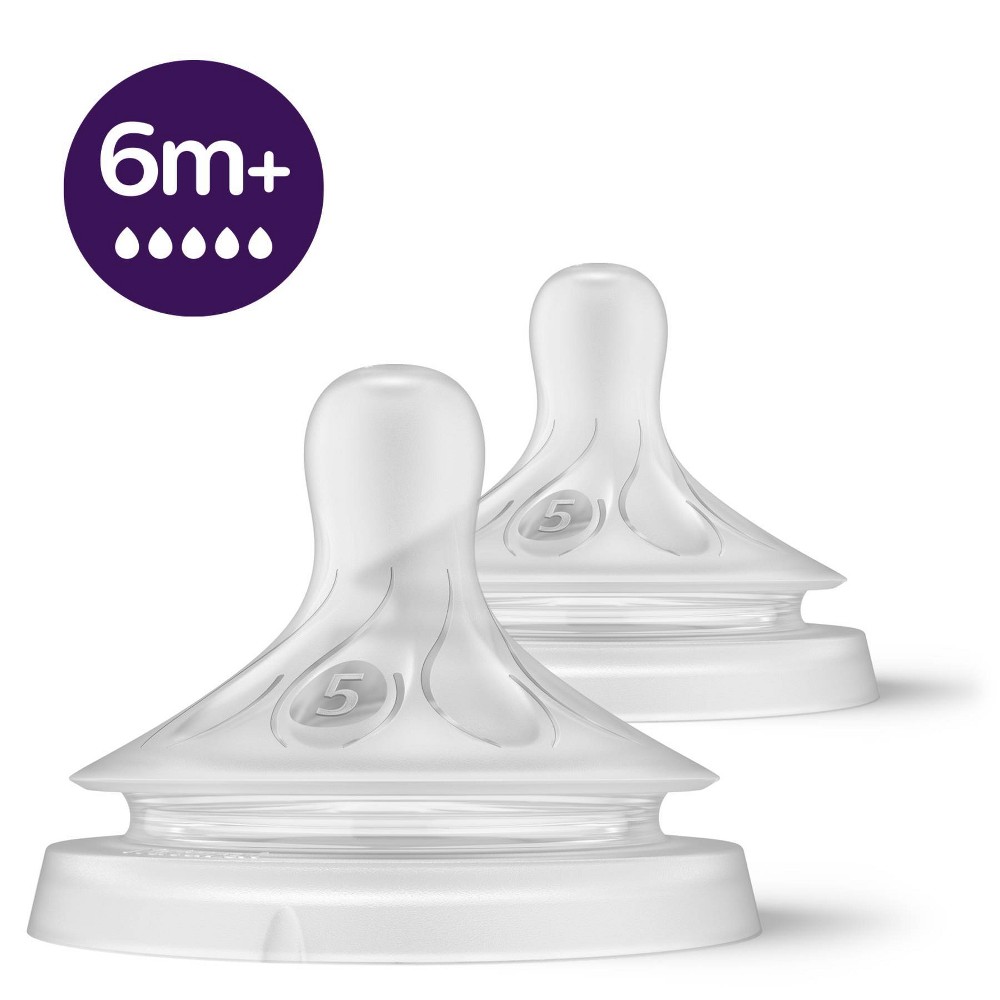 Philips Avent 2pk Natural Response Nipple Flow - 6+ Months ( 2packs)