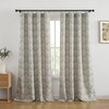 HLC.ME Messina Paisley Damask Back Tab Rod Pocket - Light Reducing Window Curtain Panels, Set of 2 - 4 of 4
