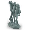 SPI Home Dancing Frog Trio Sculpture – 18.5" Tall Cast Aluminum Garden Accent, Whimsical Outdoor Statue in Antique Bronze Finish - 3 of 4